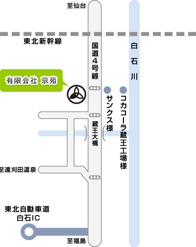 有限会社京苑の地図